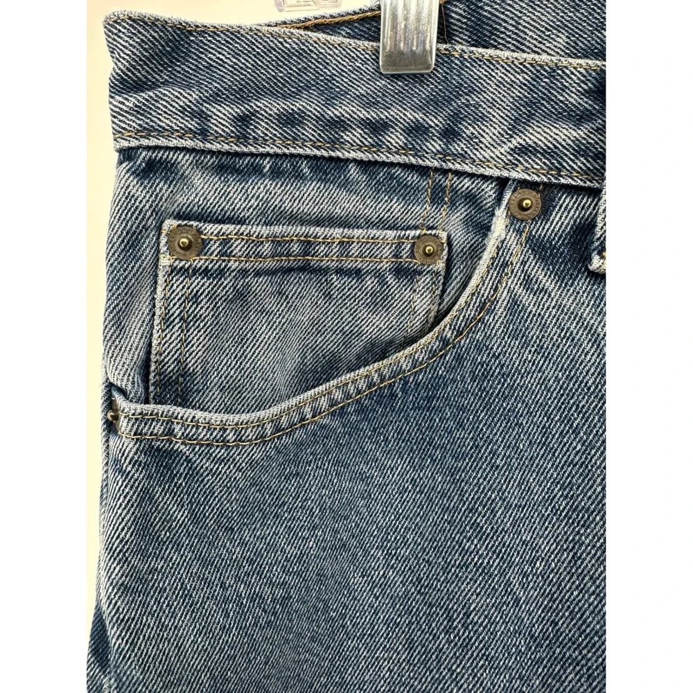 Magellan Outdoors Mens Straight Leg Jeans 33x32 Medium Wash Blue 100% Cotton